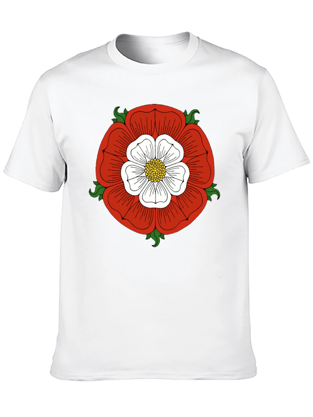 English Rose Graphic Tee - Classic Design