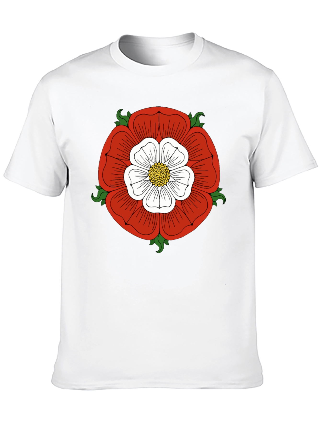English Rose Graphic Tee - Classic Design