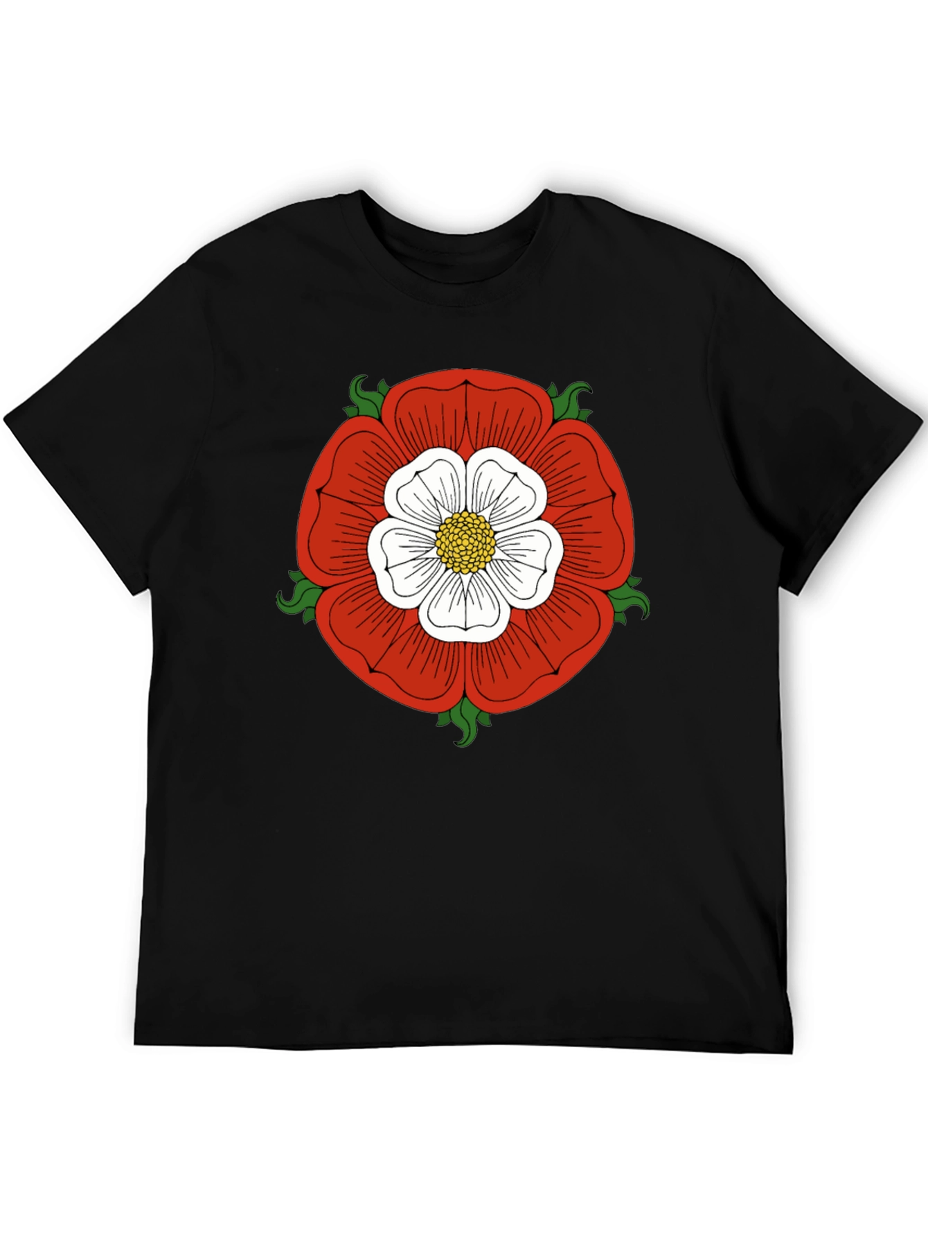 English Rose Graphic Tee - Classic Design