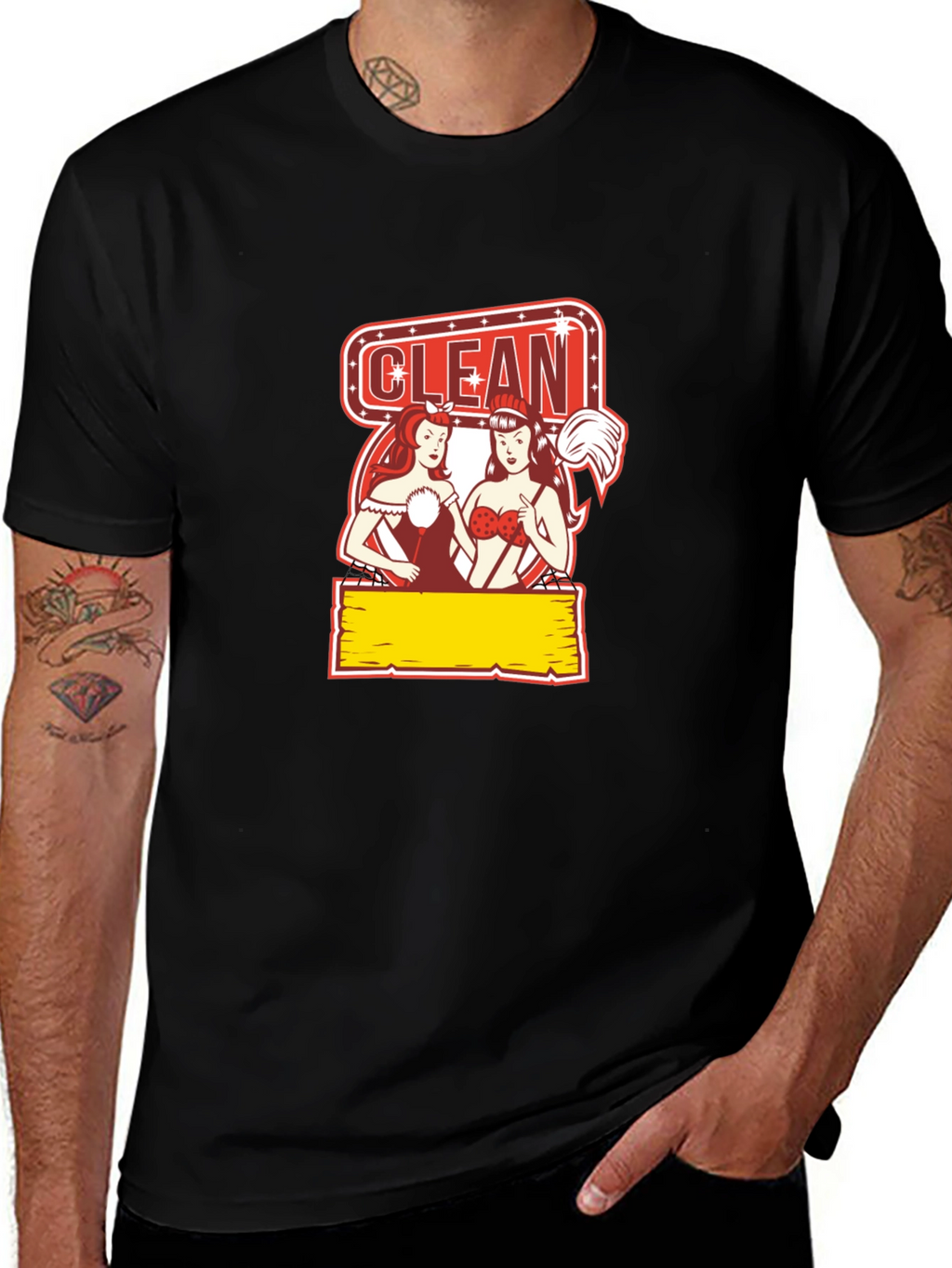 Funny Clean Pin-Up T-Shirt
