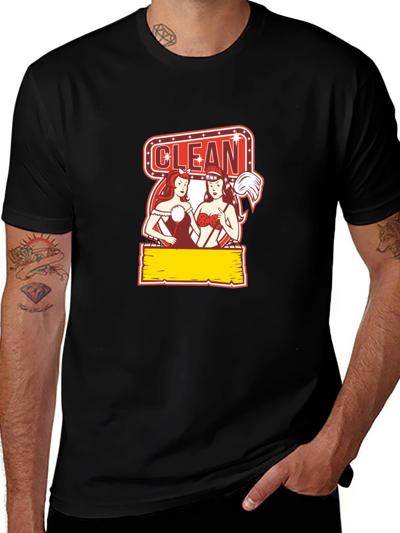 Funny Clean Pin-Up T-Shirt