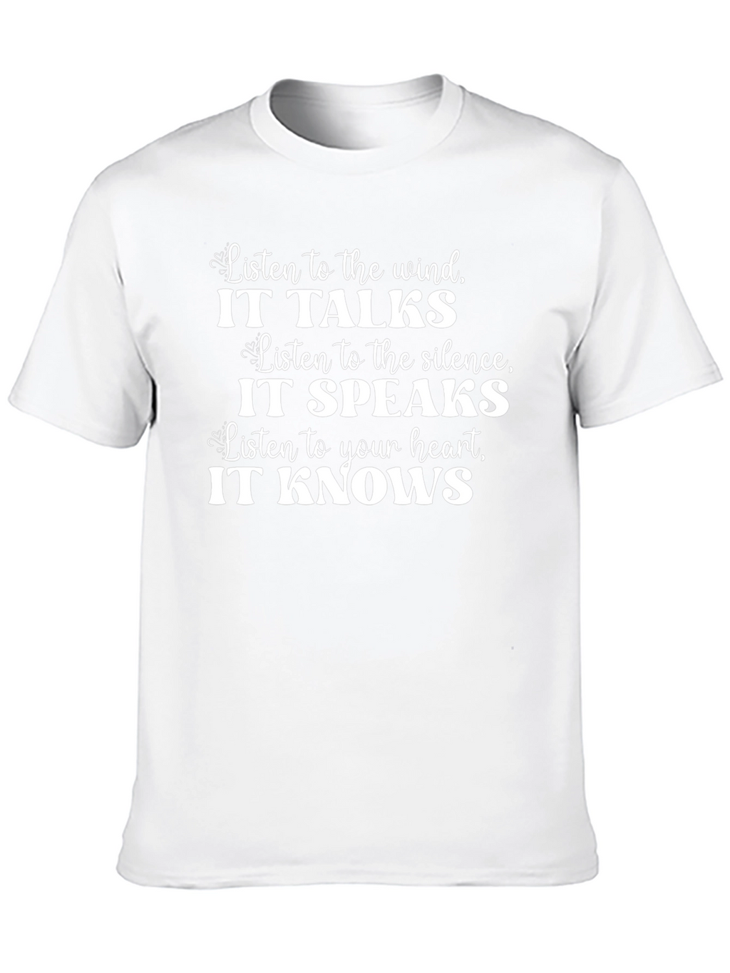 Inspirational Wind Silence Heart T-Shirt