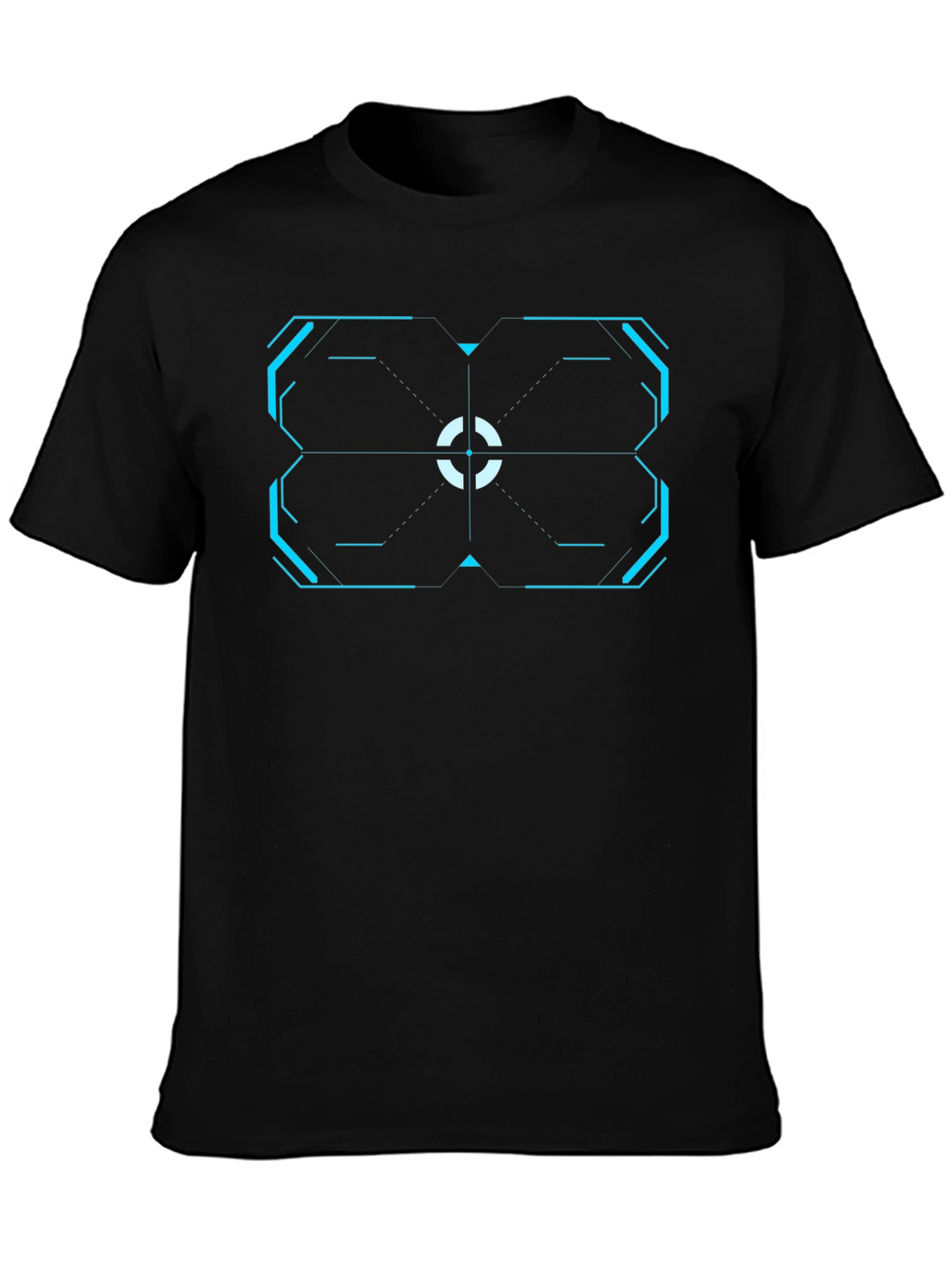 Cyberpunk Target T-Shirt - Black