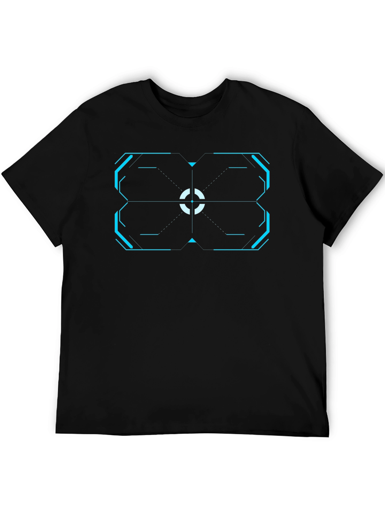 Cyberpunk Target T-Shirt - Black
