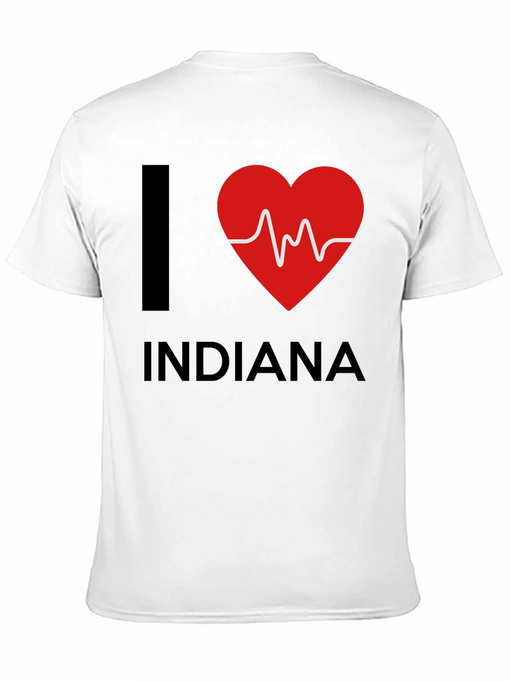 I Heart Indiana Graphic Tee - Black
