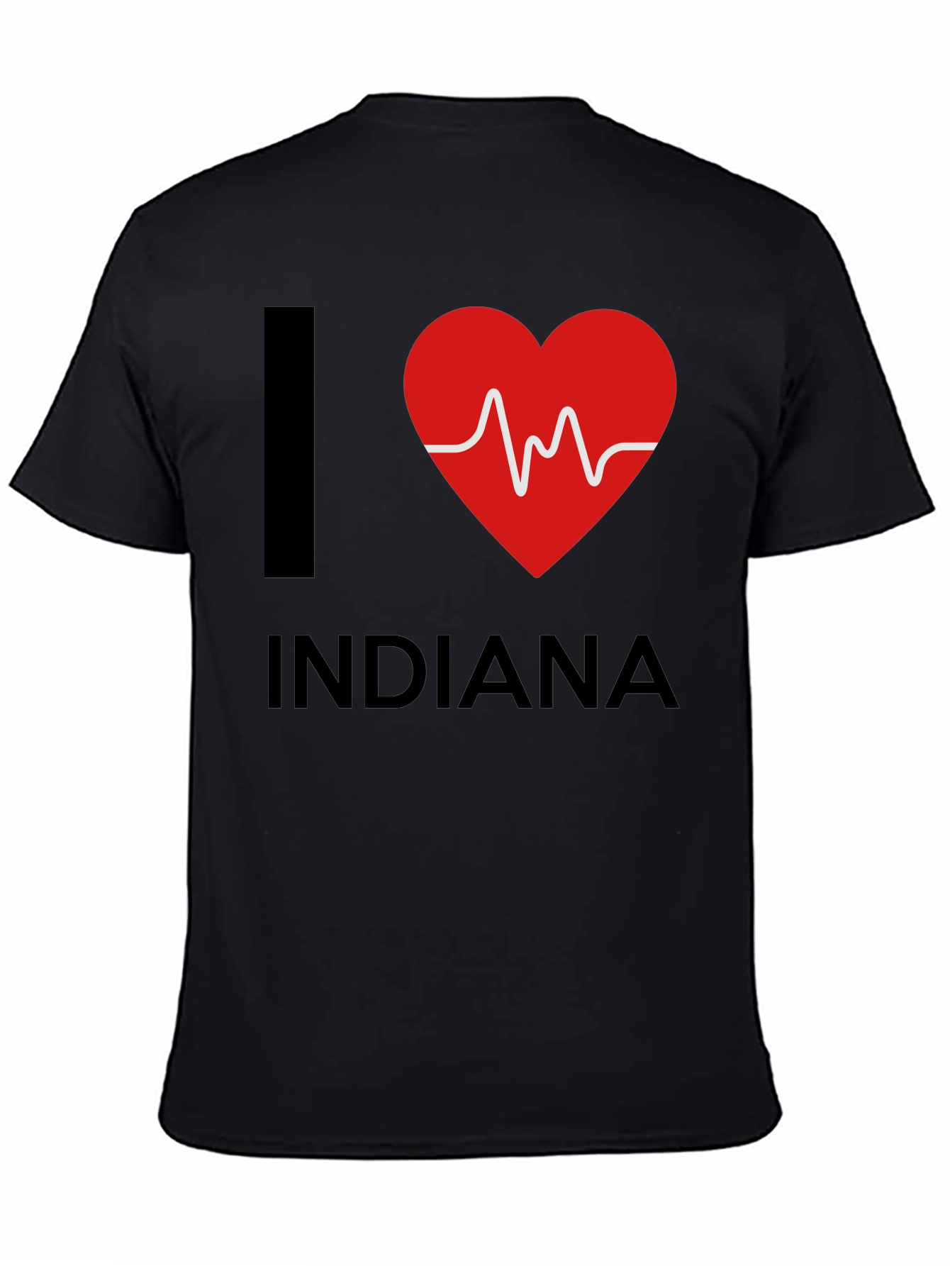 I Heart Indiana Graphic Tee - Black