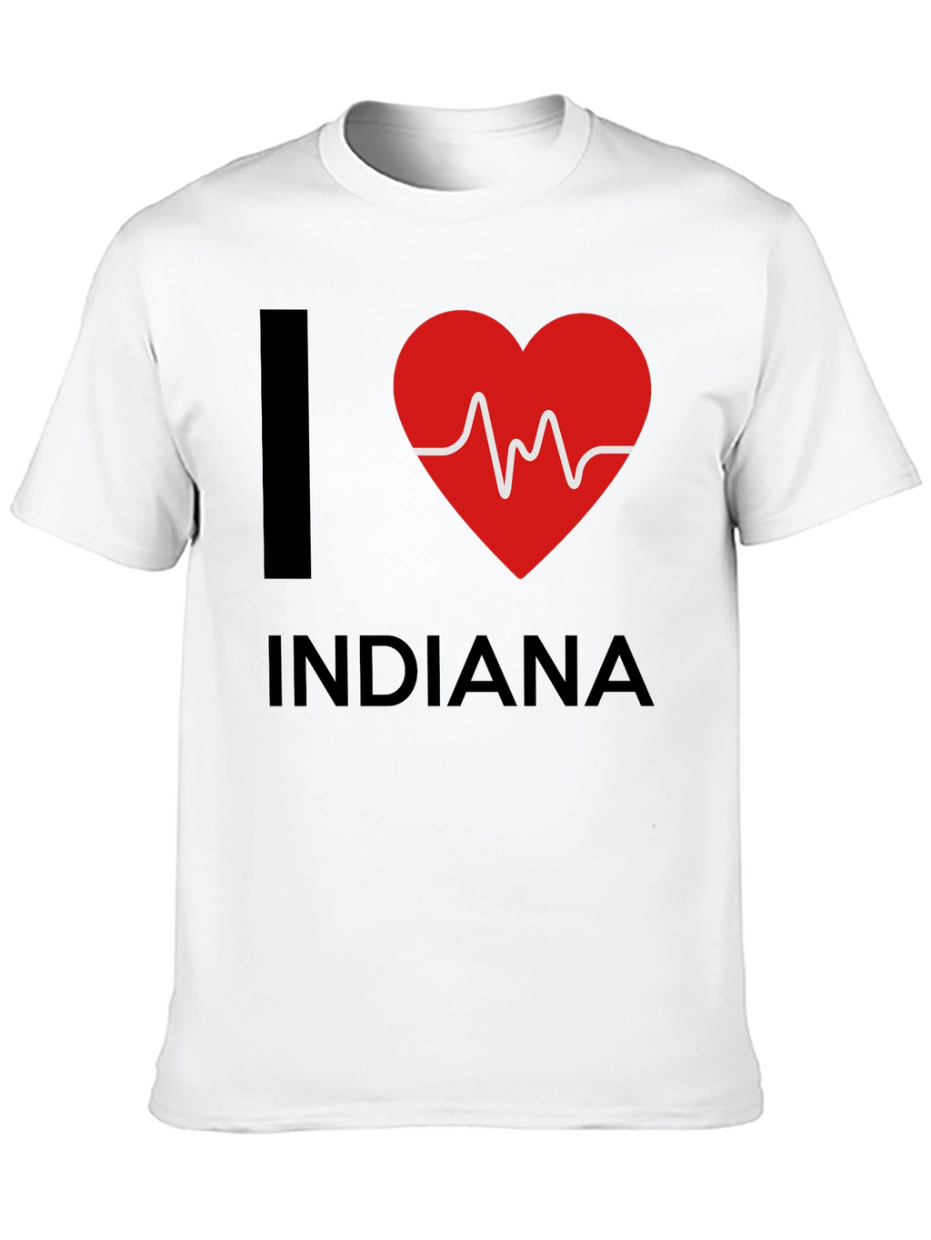 I Heart Indiana Graphic Tee - Black