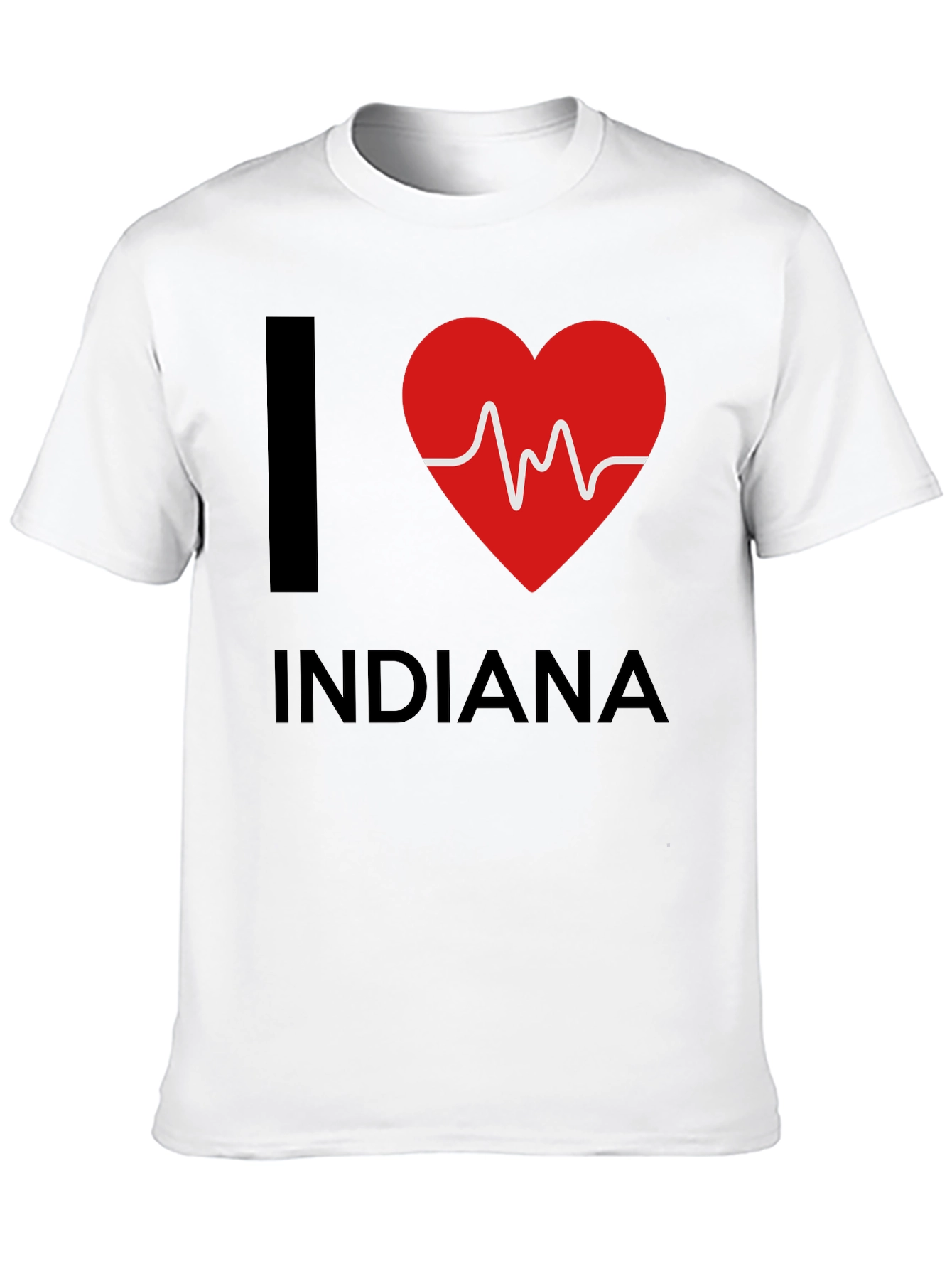 I Heart Indiana Graphic Tee - Black