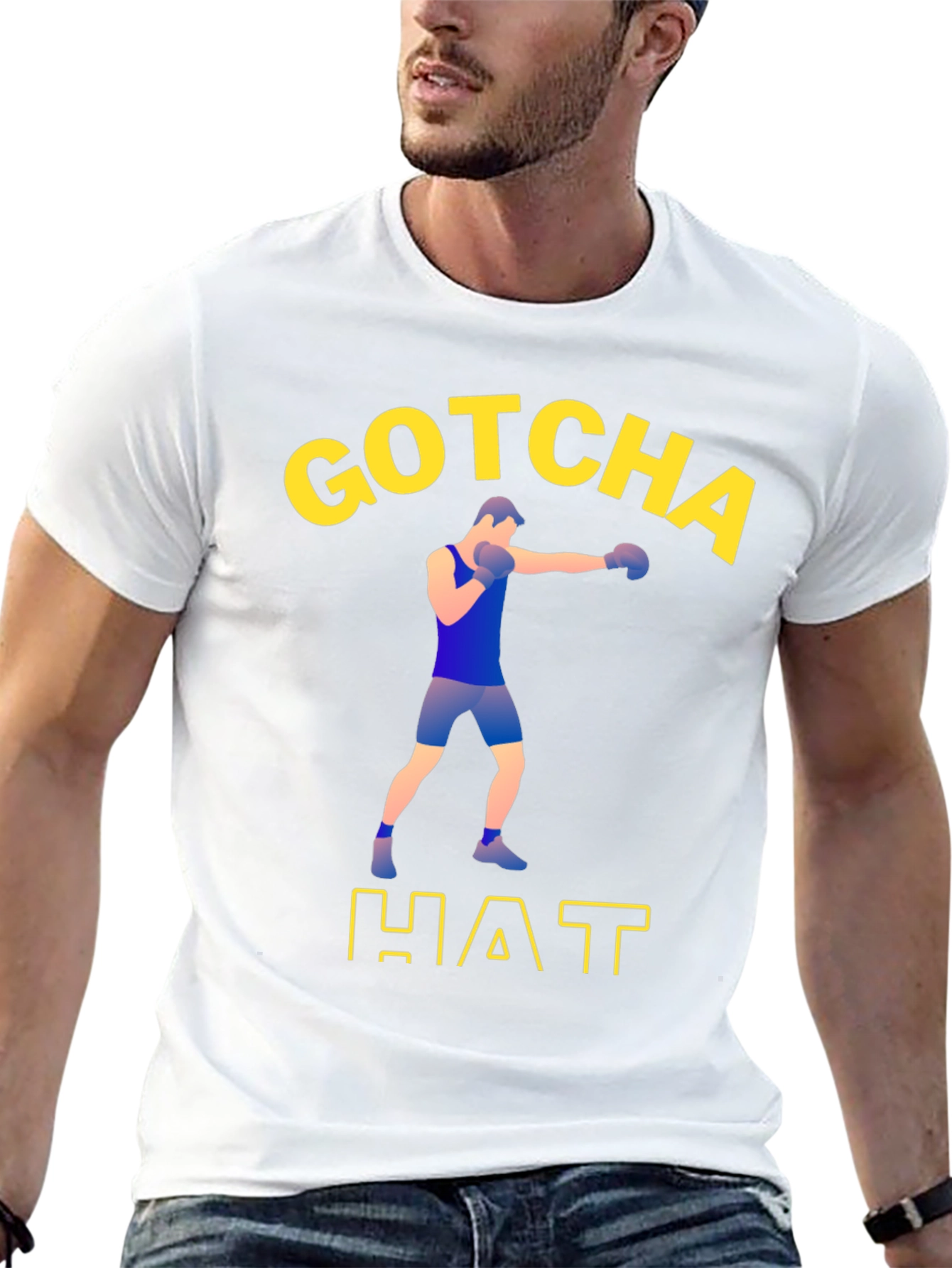 Gotcha Hat Boxing T-Shirt - Menswear