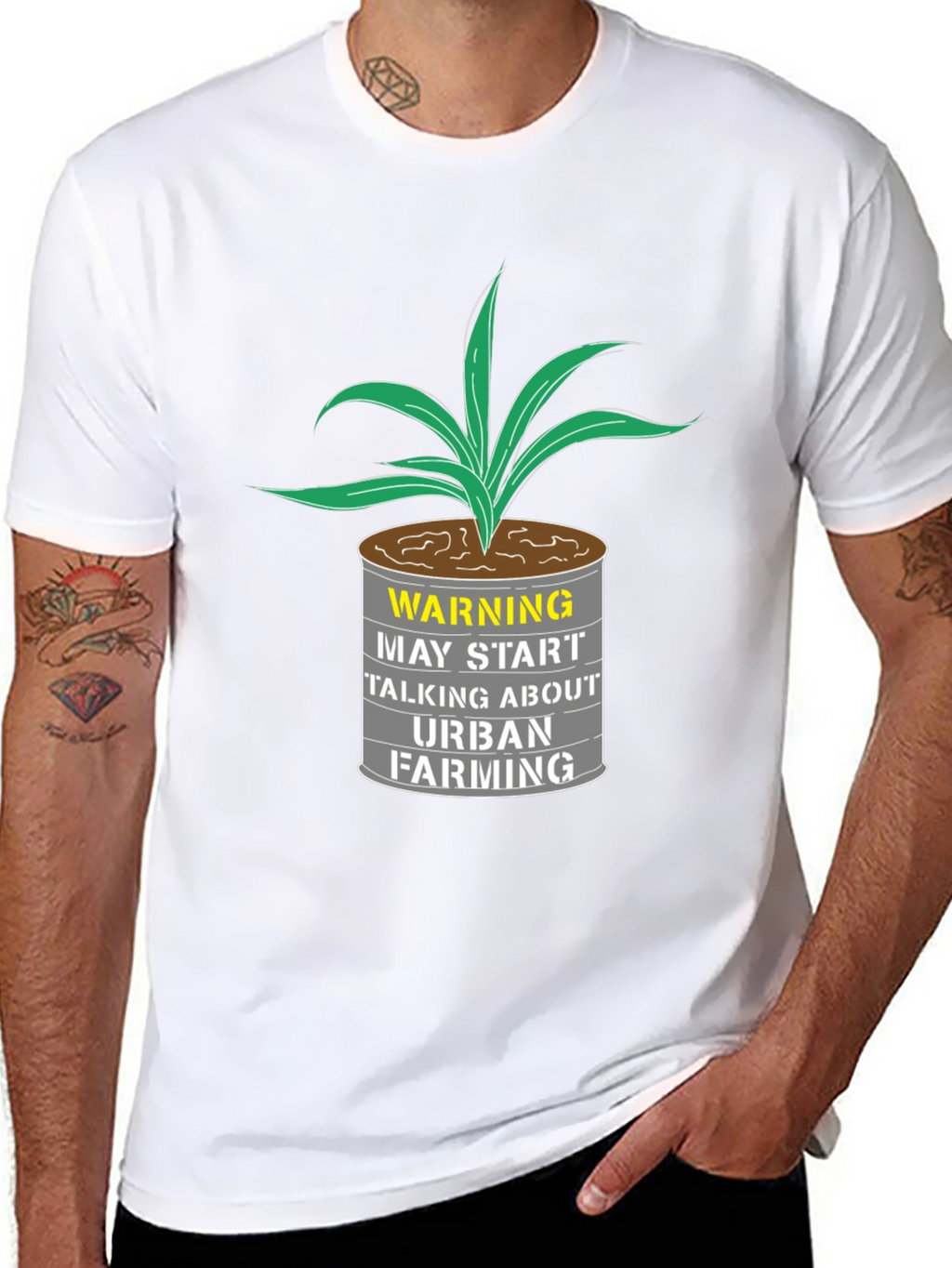 Urban Farming T-Shirt - Warning Graphic Tee