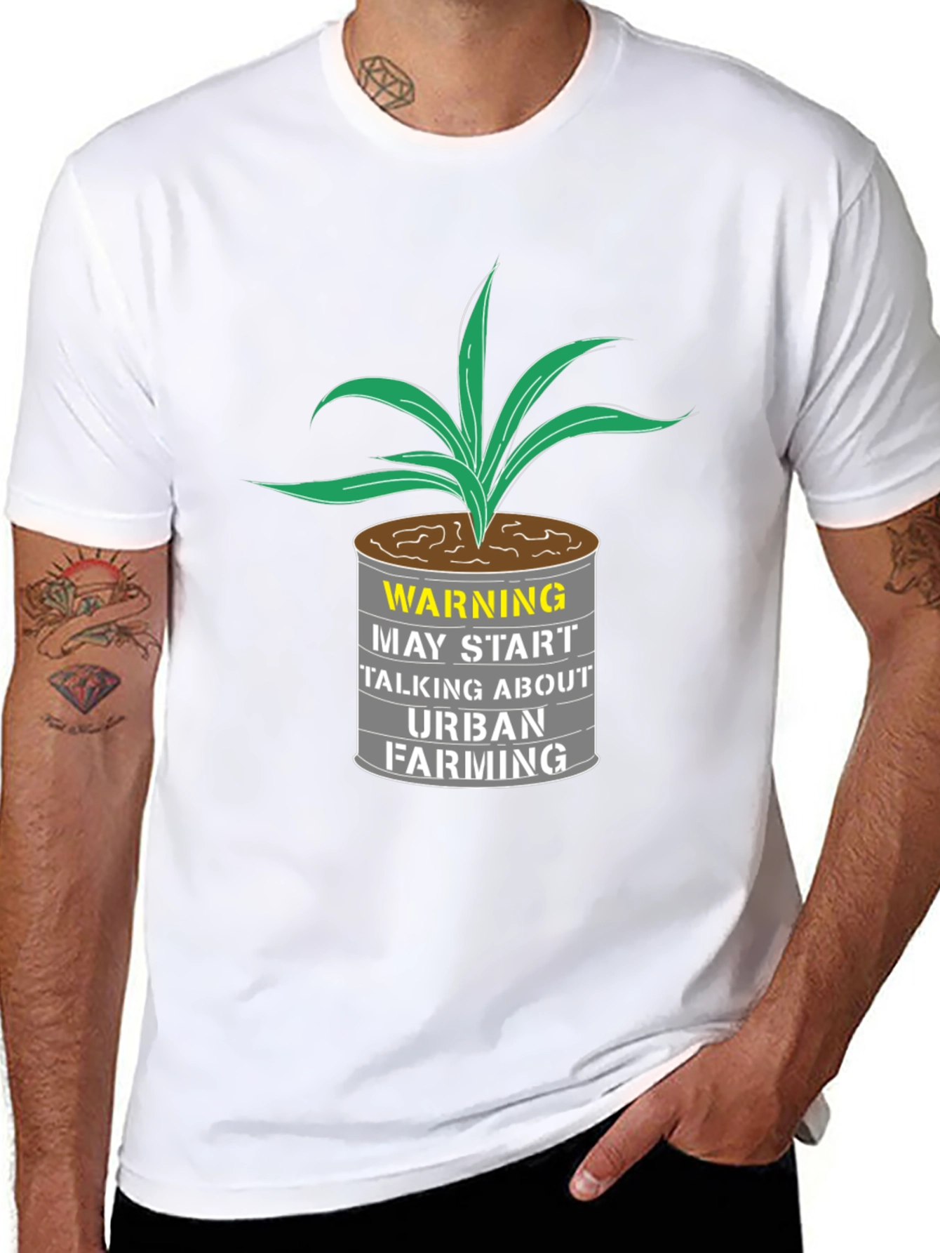 Urban Farming T-Shirt - Warning Graphic Tee
