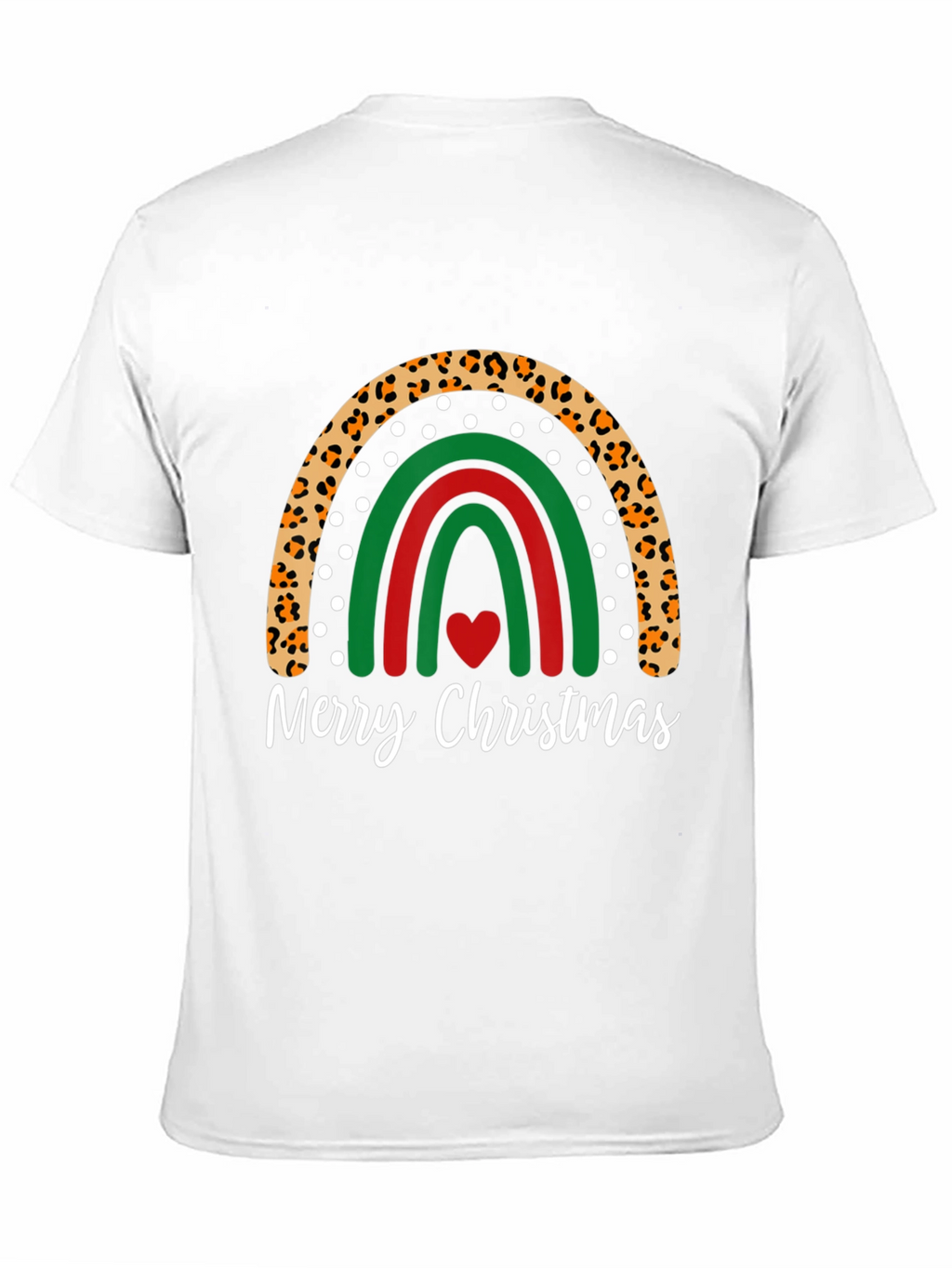 Merry Christmas Rainbow Graphic Tee