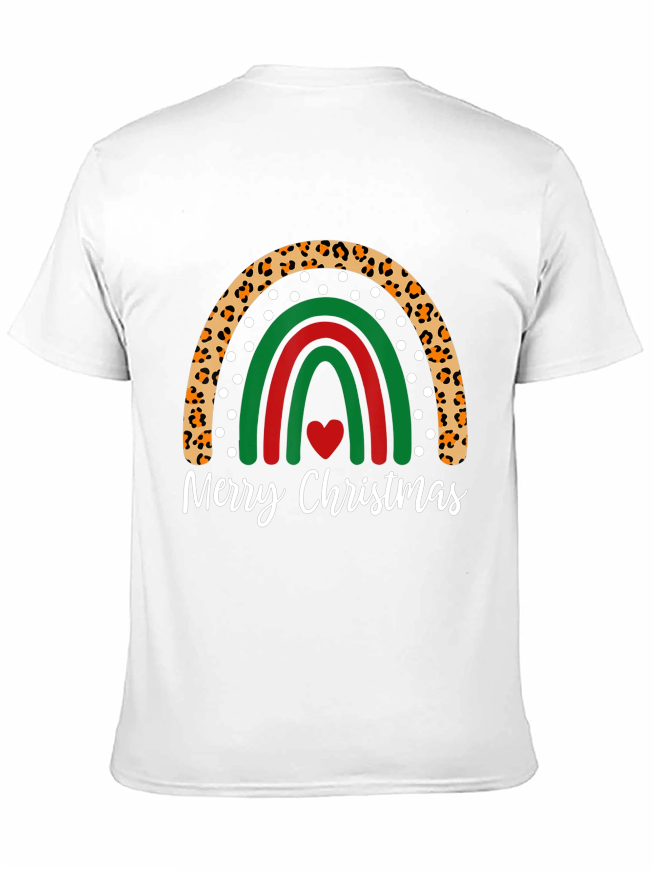 Merry Christmas Rainbow Graphic Tee