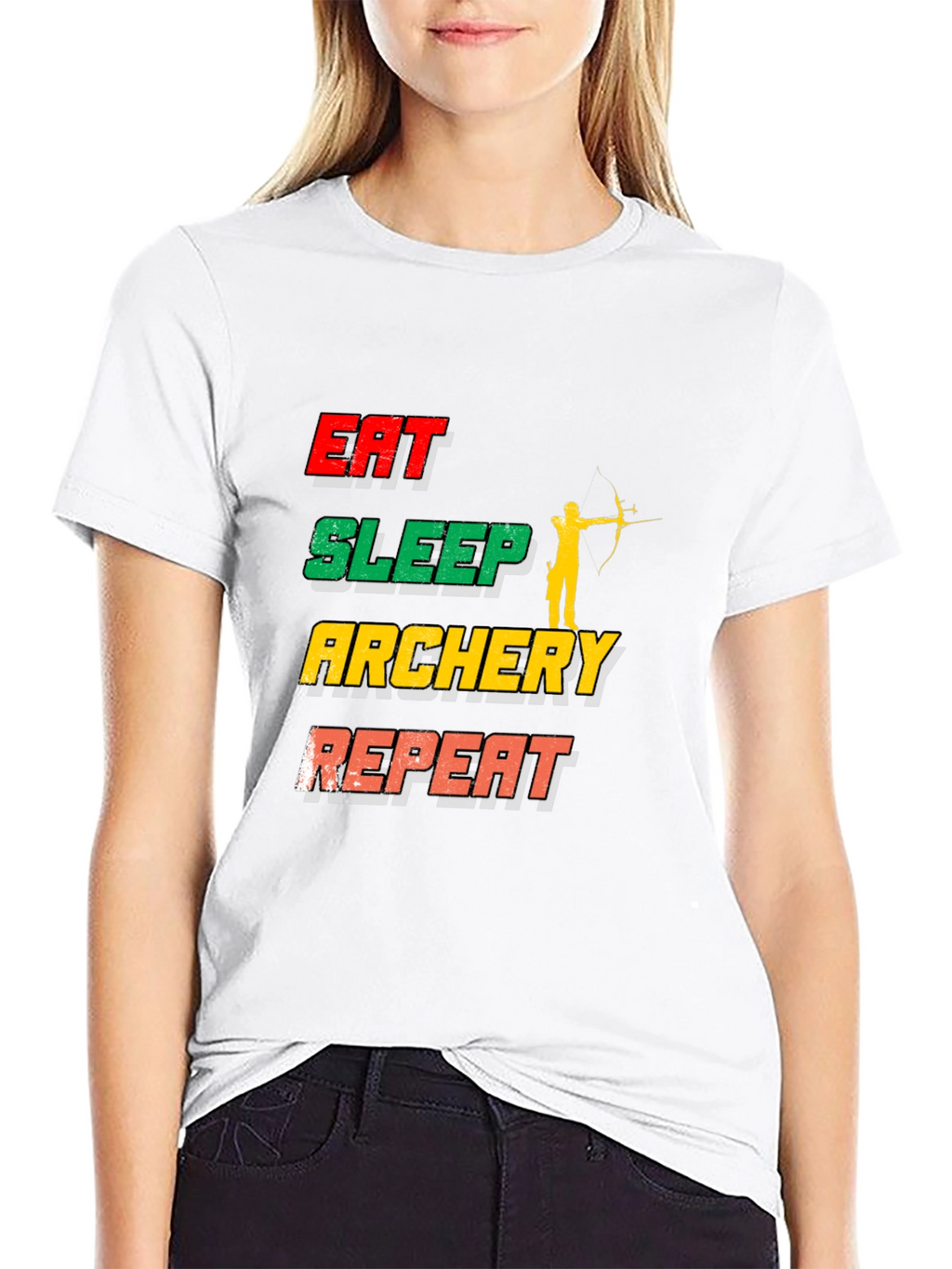 Eat Sleep Archery Repeat T-Shirt | Sports Tee
