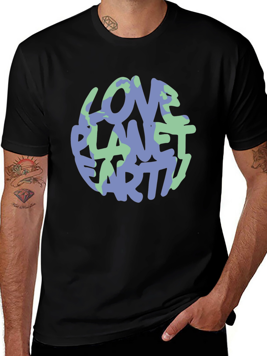 Love Planet Earth Graphic Tee - Eco-Friendly Style