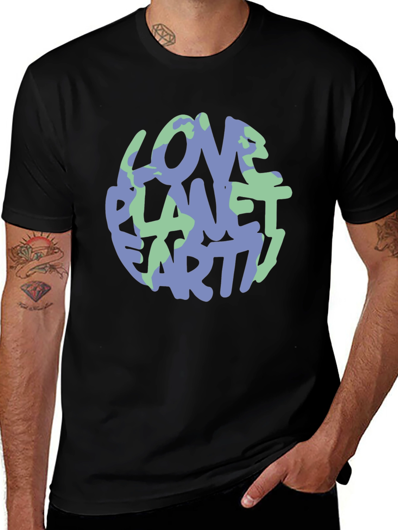 Love Planet Earth Graphic Tee - Eco-Friendly Style