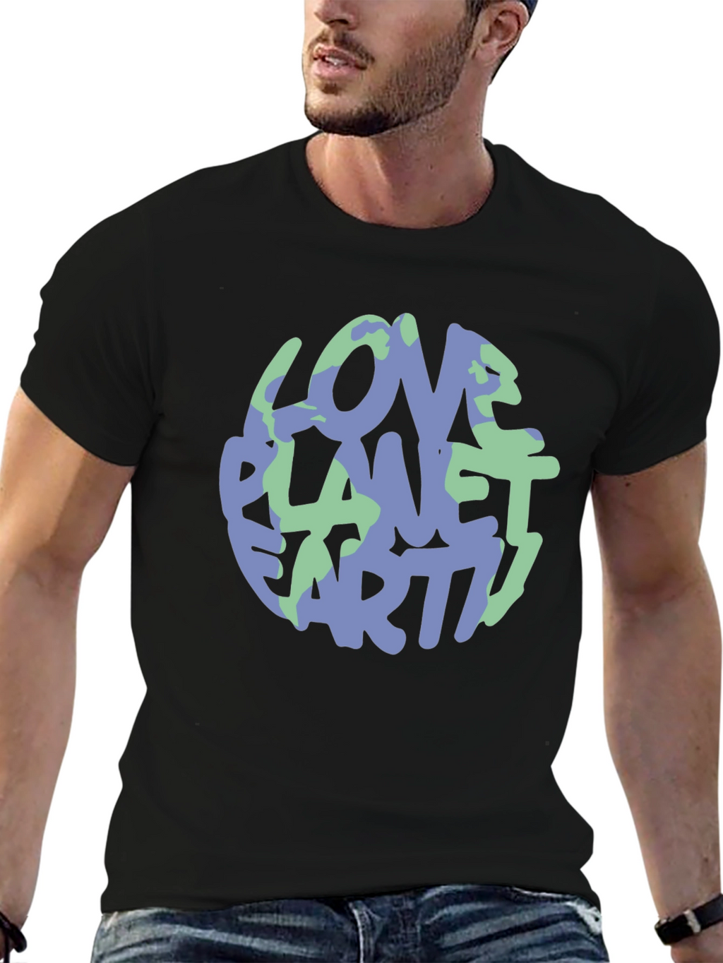 Love Planet Earth Graphic Tee - Eco-Friendly Style