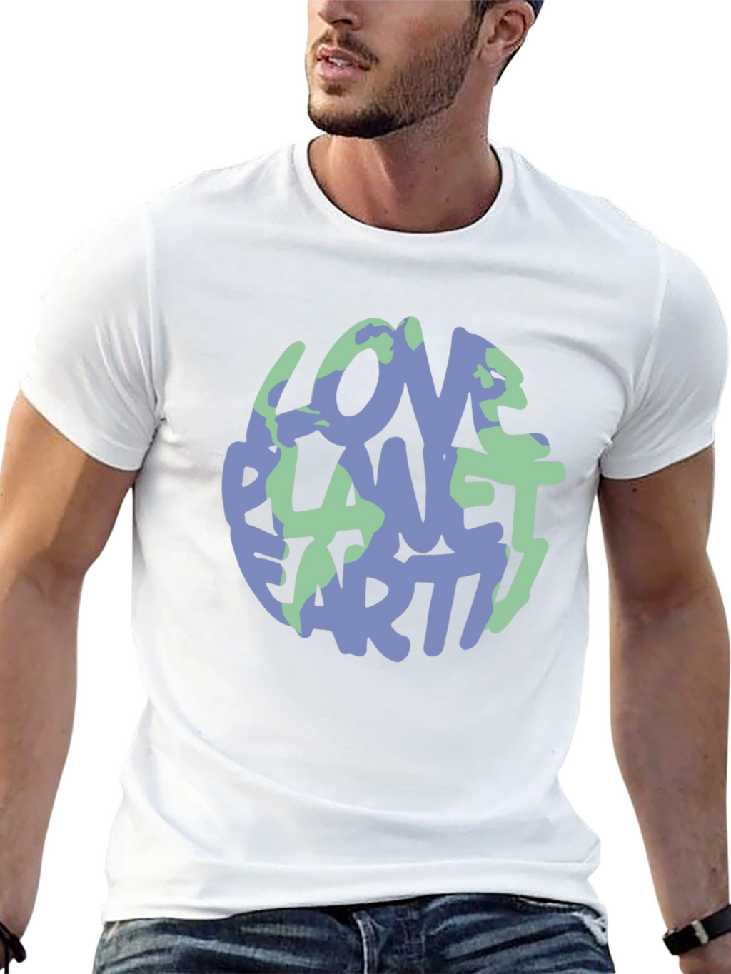 Love Planet Earth Graphic Tee - Eco-Friendly Style