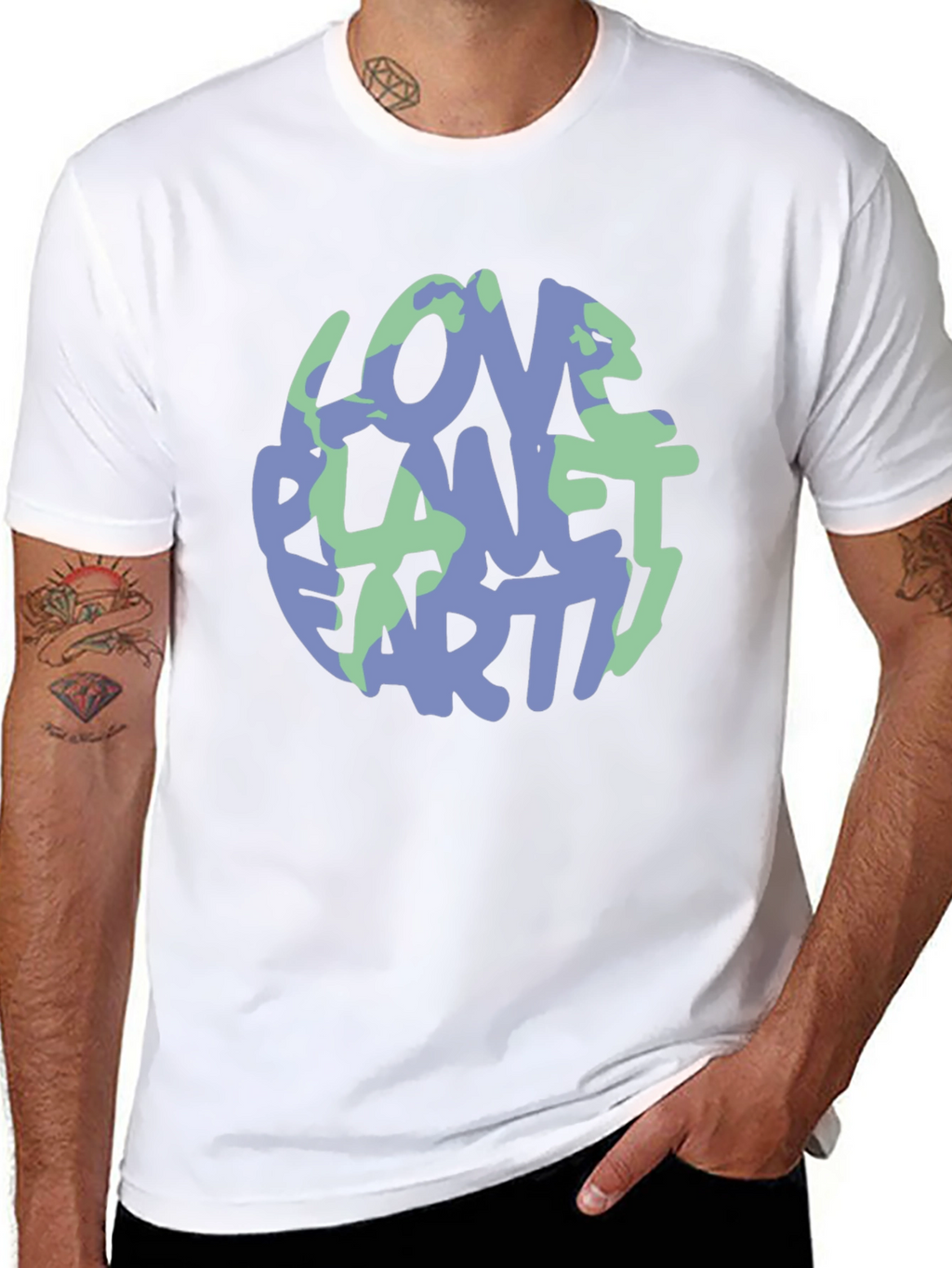 Love Planet Earth Graphic Tee - Eco-Friendly Style