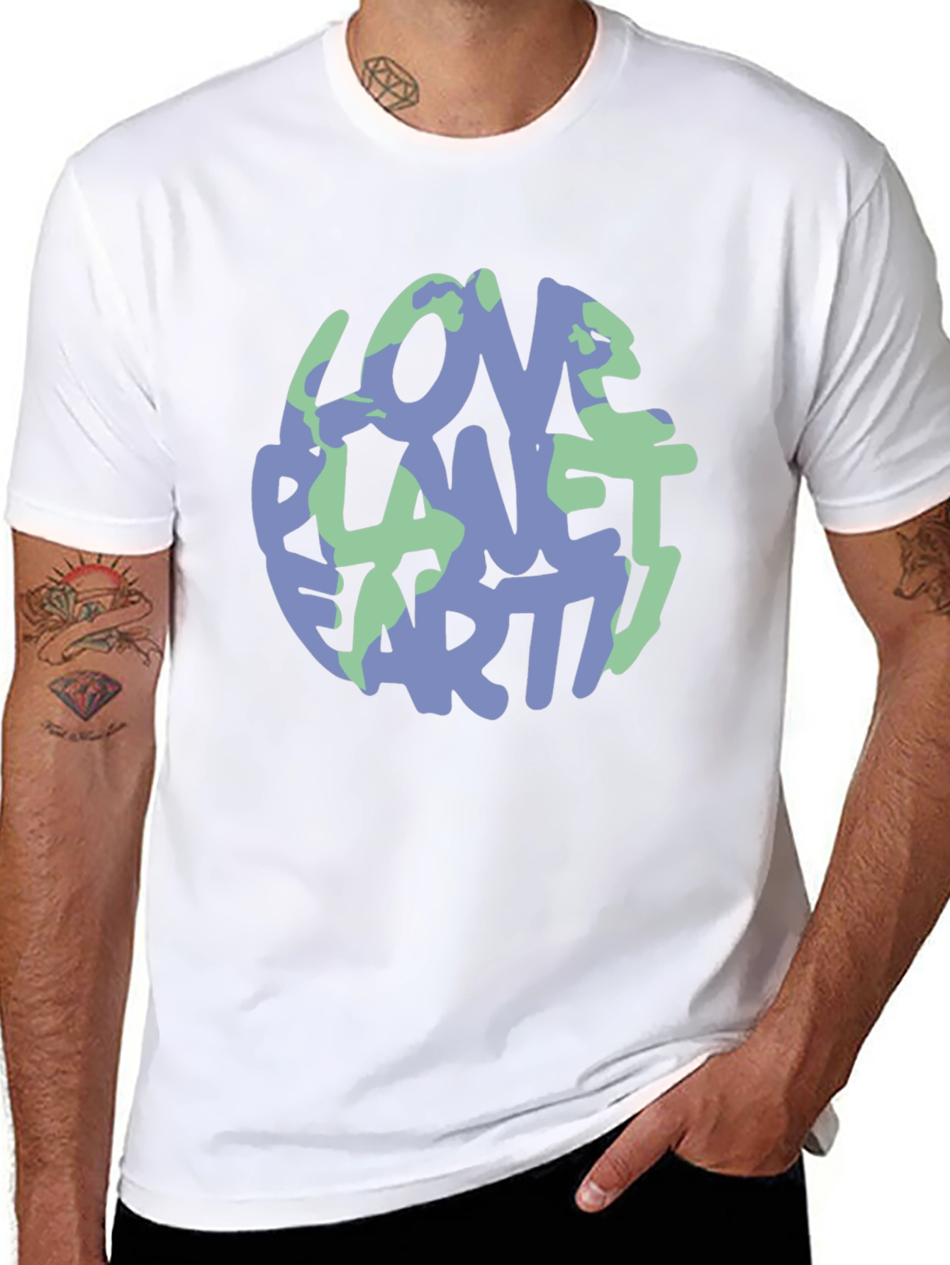 Love Planet Earth Graphic Tee - Eco-Friendly Style