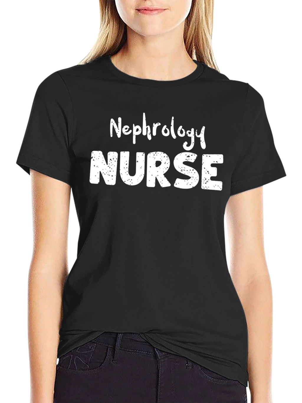 Nephrology Nurse T-Shirt - Black Cotton Tee