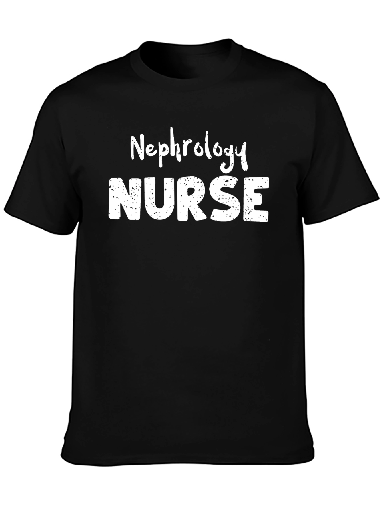 Nephrology Nurse T-Shirt - Black Cotton Tee