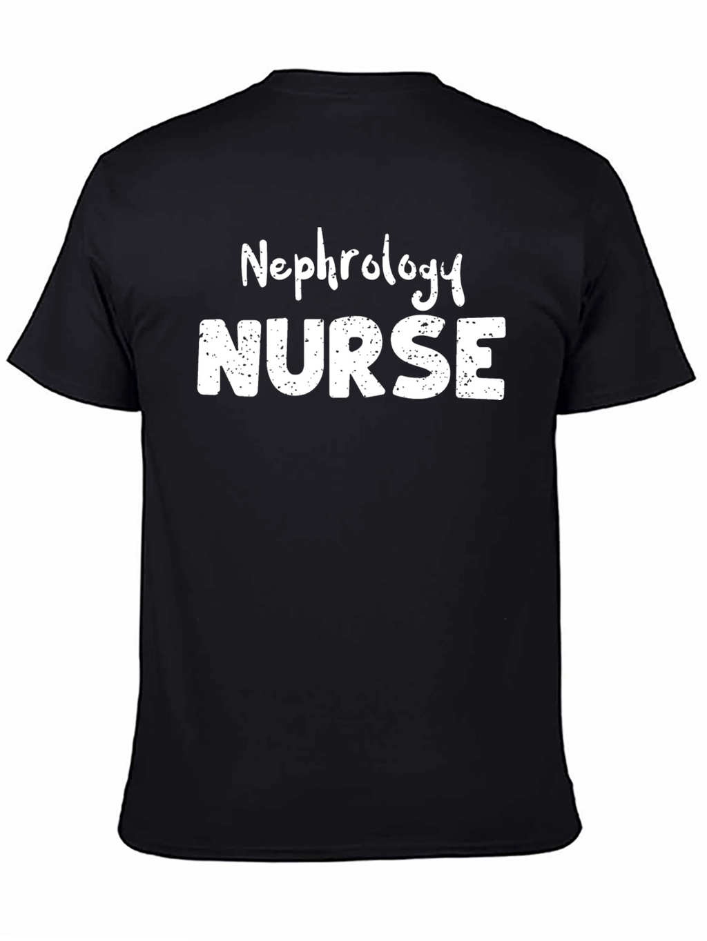 Nephrology Nurse T-Shirt - Black Cotton Tee