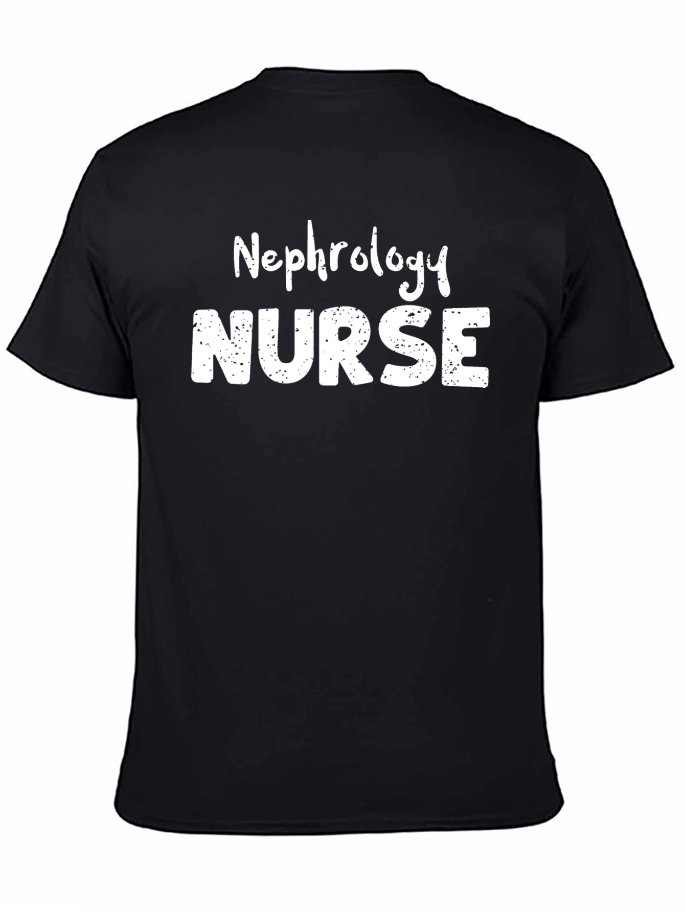 Nephrology Nurse T-Shirt - Black Cotton Tee