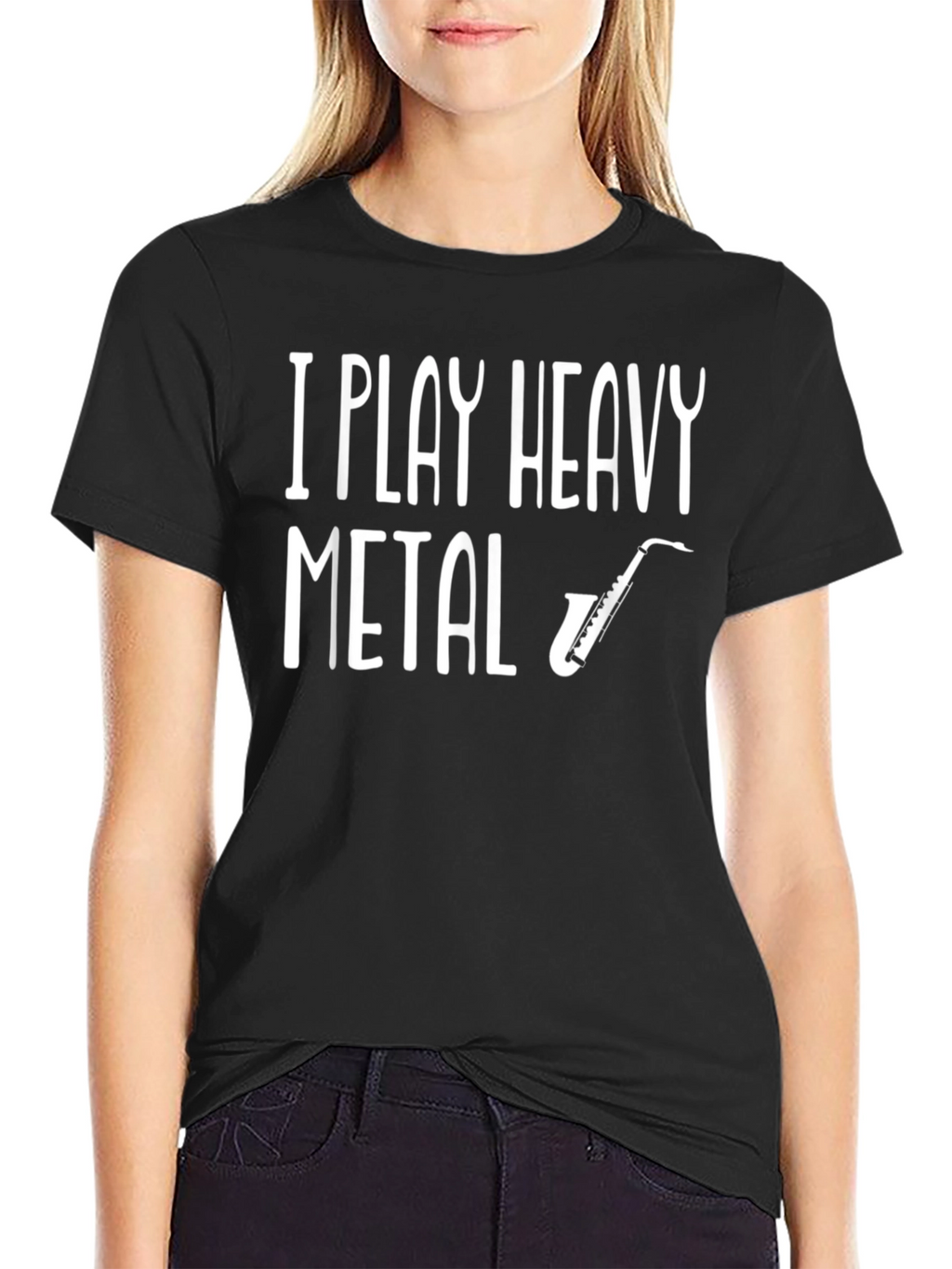 I Play Heavy Metal Saxophone Graphic Tee