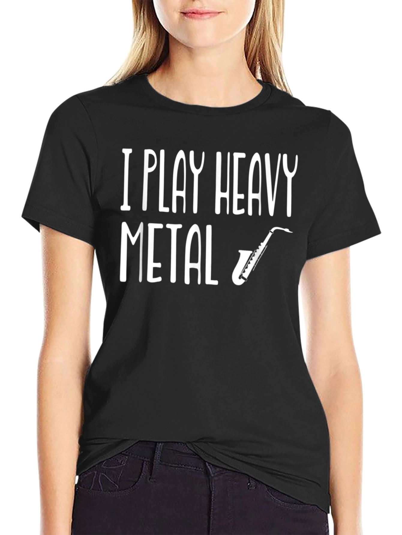 I Play Heavy Metal Saxophone Graphic Tee