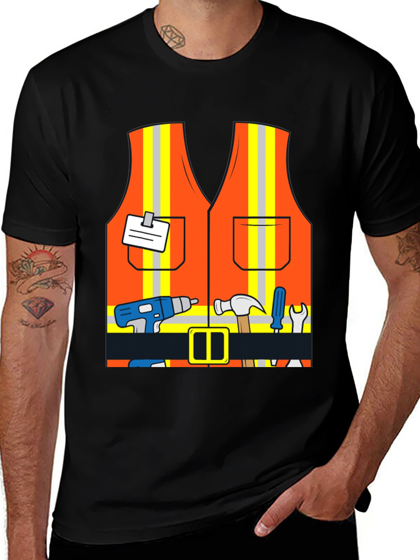 Construction Worker Costume T-Shirt