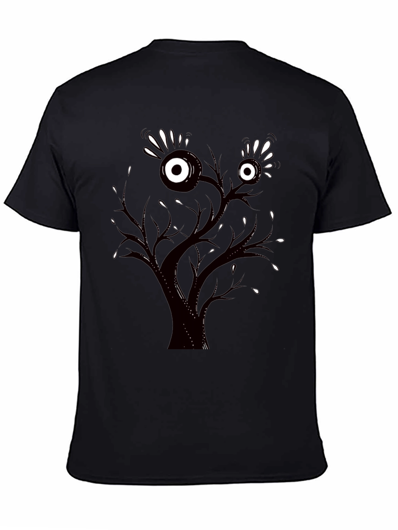 Eye Tree Graphic Tee - Mens Black T-Shirt