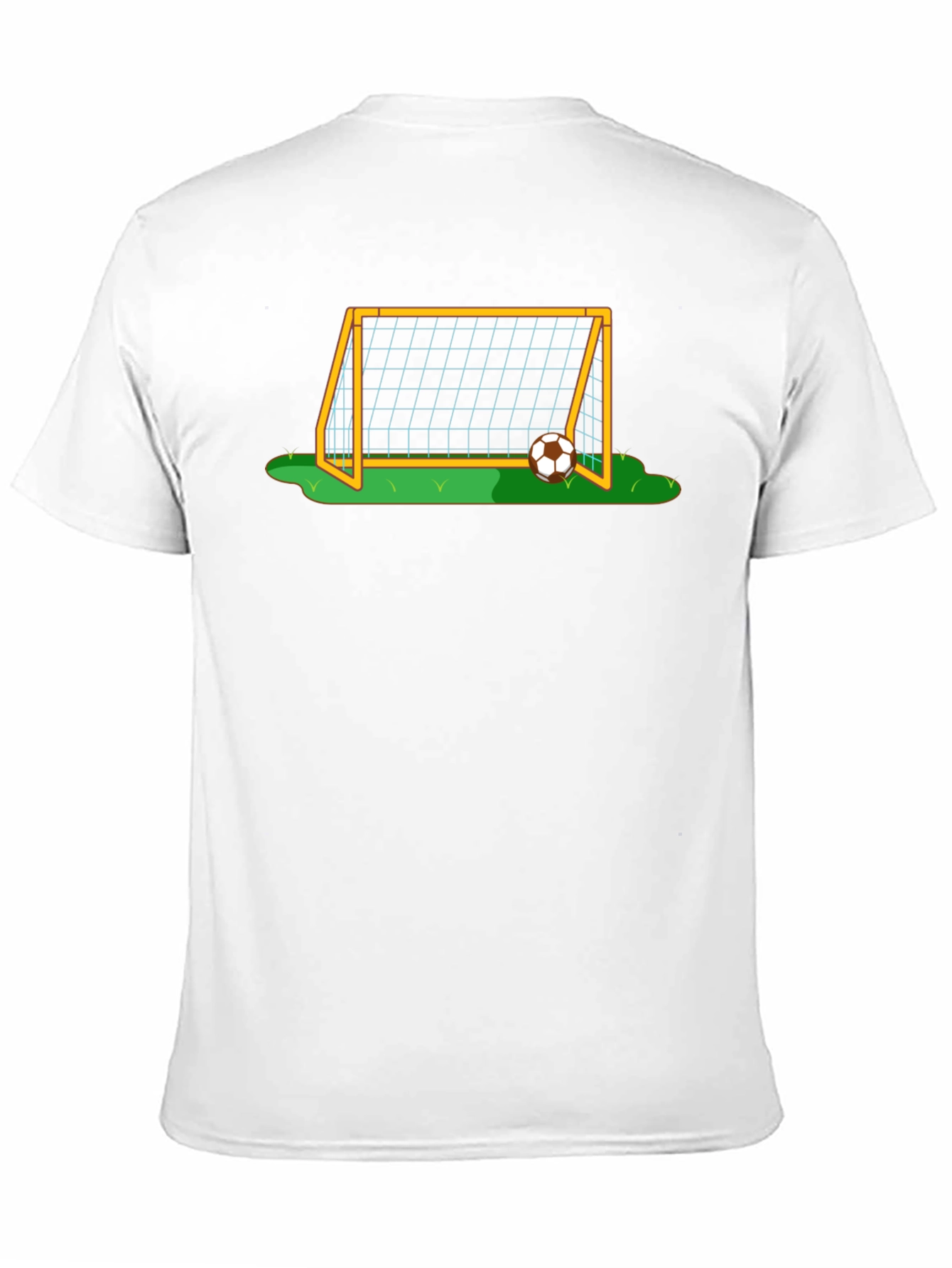 Soccer Goal Graphic Tee - Black Cotton T-Shirt