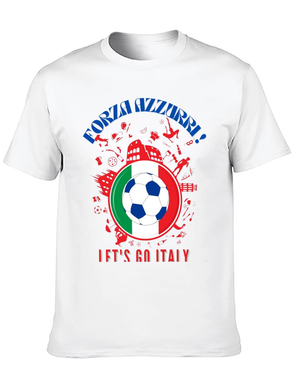 Forza Azzurri Italy Soccer T-Shirt