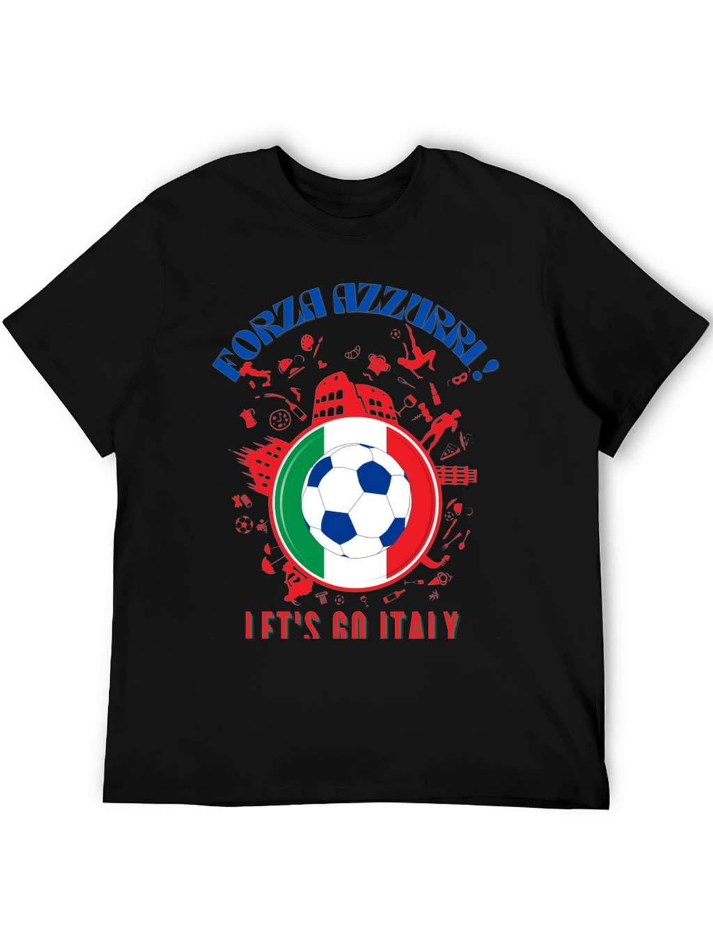 Forza Azzurri Italy Soccer T-Shirt