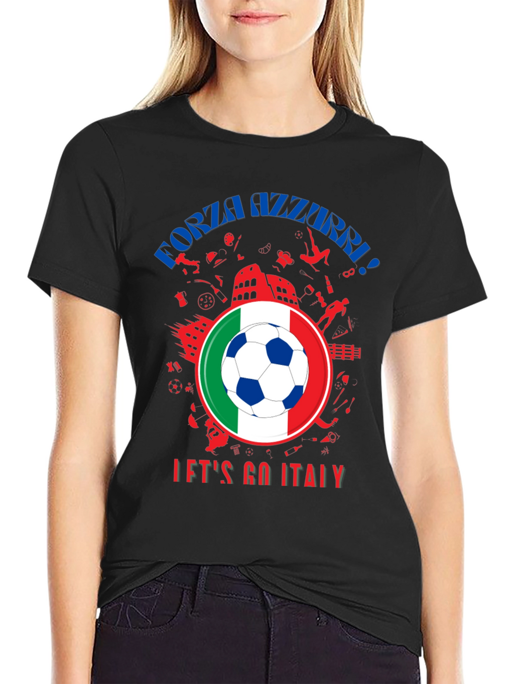 Forza Azzurri Italy Soccer T-Shirt