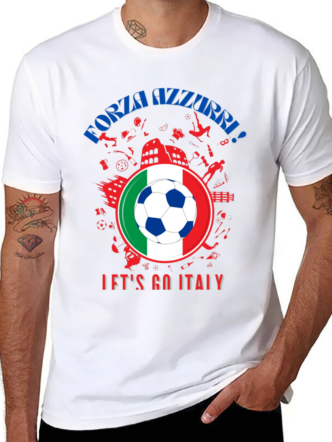 Forza Azzurri Italy Soccer T-Shirt