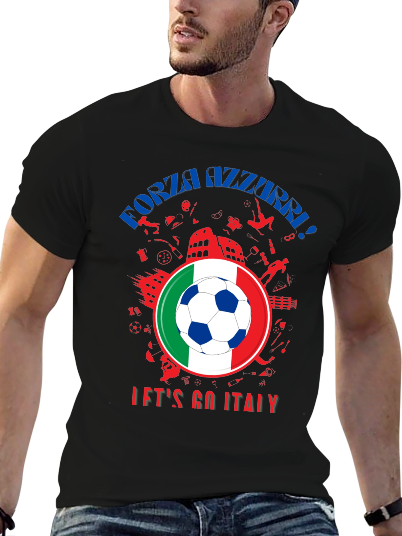 Forza Azzurri Italy Soccer T-Shirt