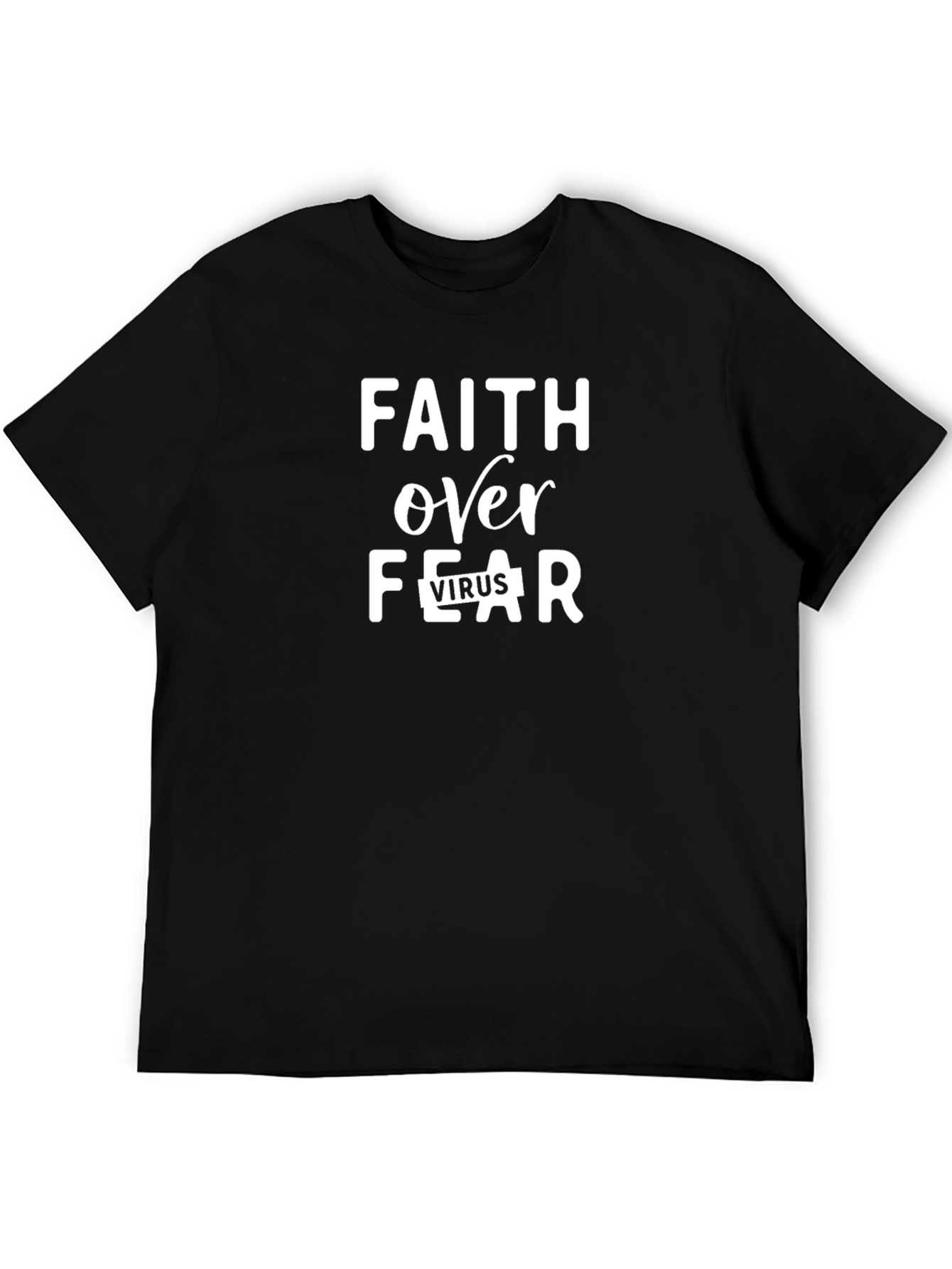 Faith Over Fear T-Shirt - Inspirational Graphic Tee