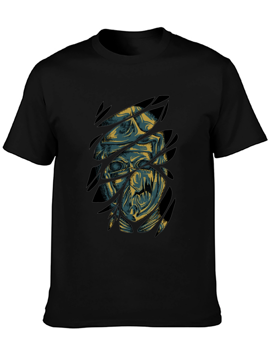 Mummy Graphic Print Black T-Shirt