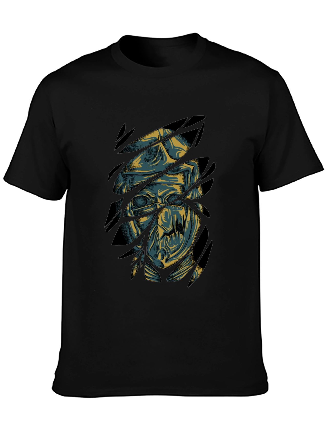 Mummy Graphic Print Black T-Shirt