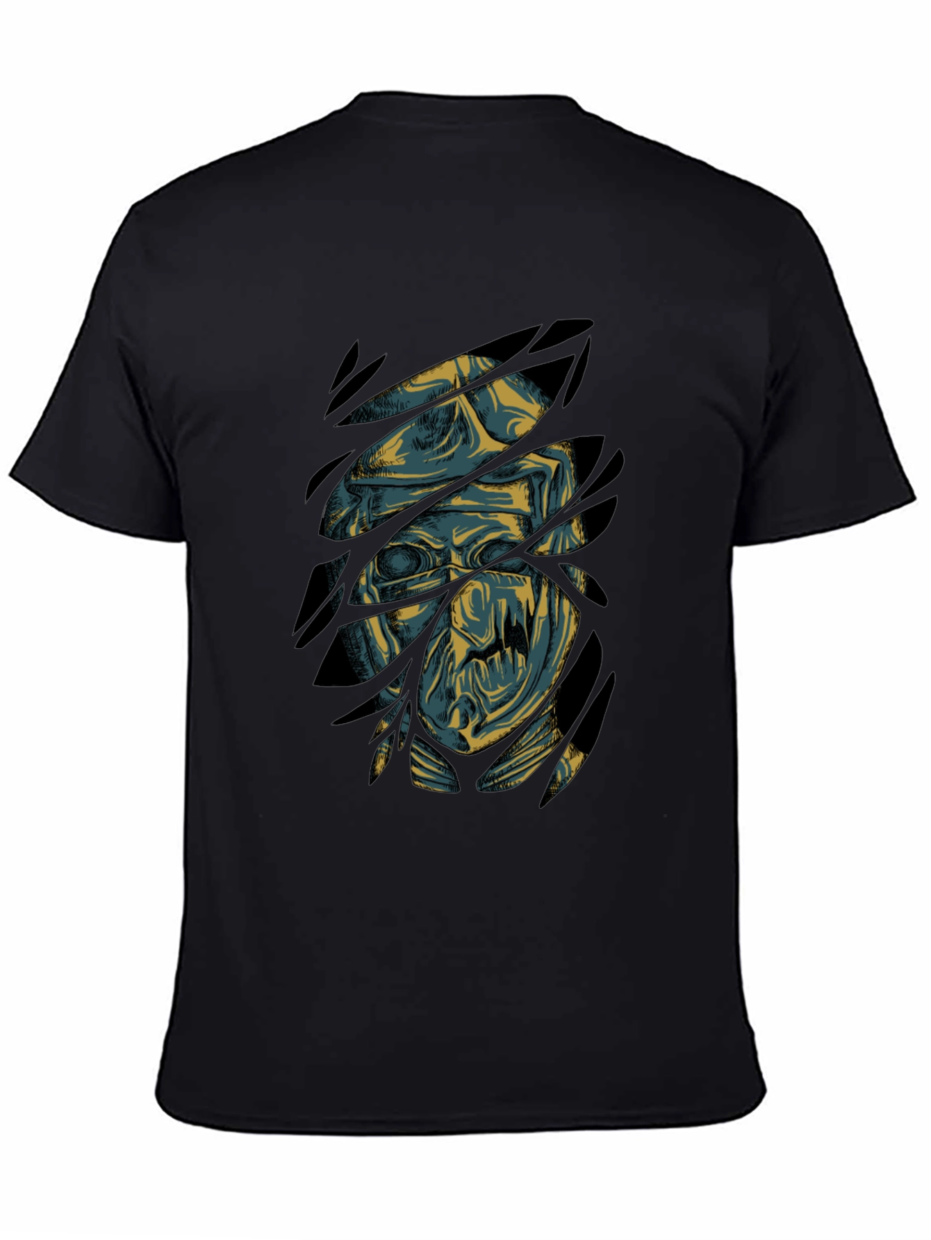 Mummy Graphic Print Black T-Shirt