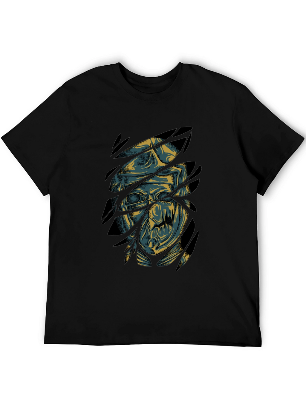 Mummy Graphic Print Black T-Shirt