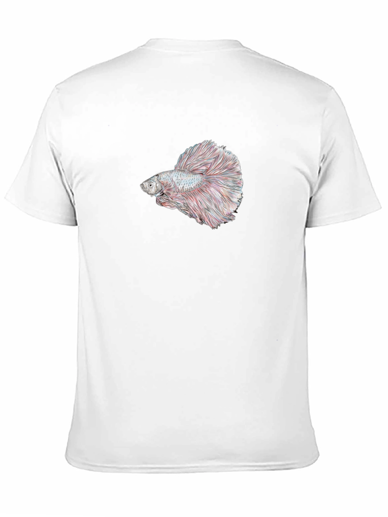 Betta Fish Graphic Tee - Black Cotton T-Shirt