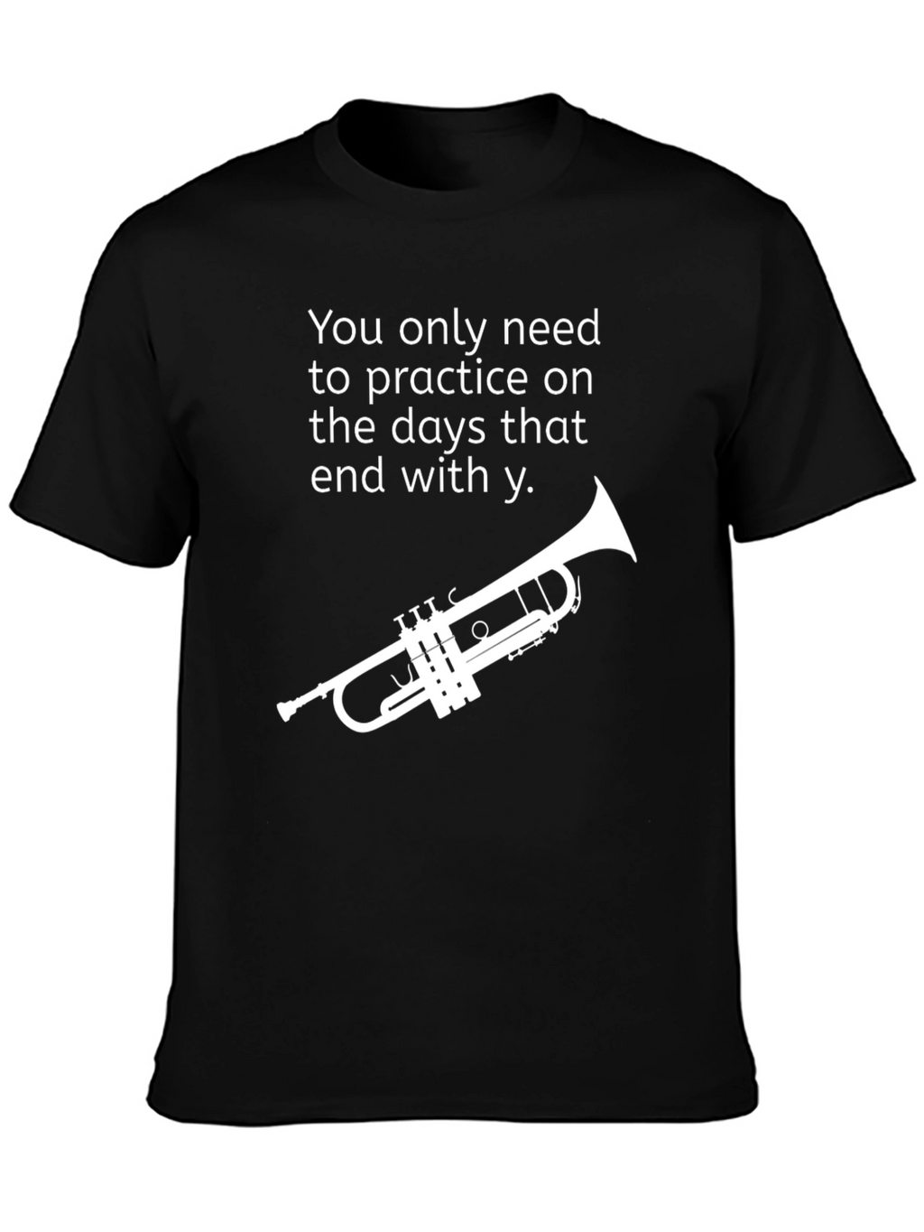 Practice Days Trumpet Graphic Tee - Black