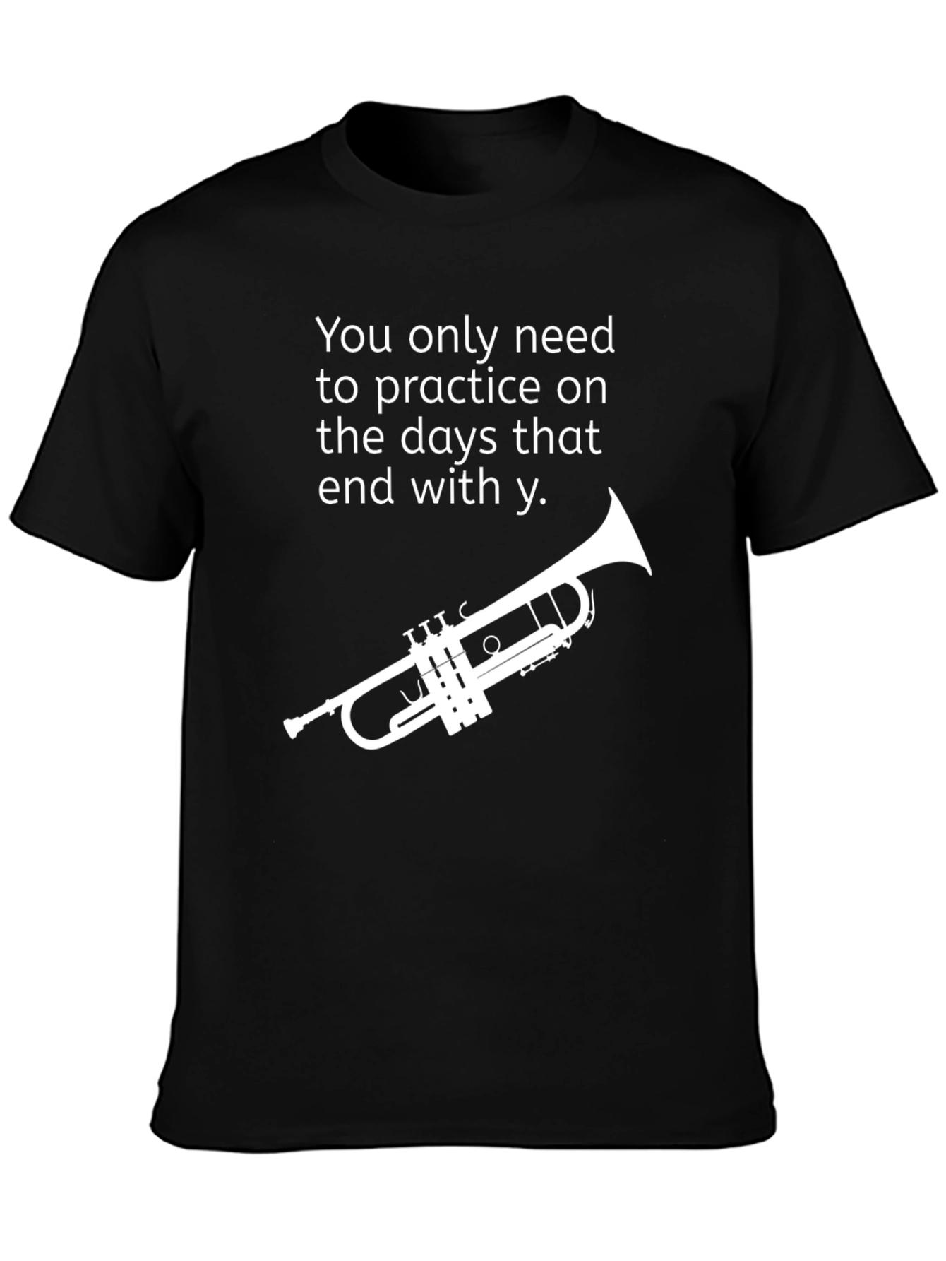 Practice Days Trumpet Graphic Tee - Black