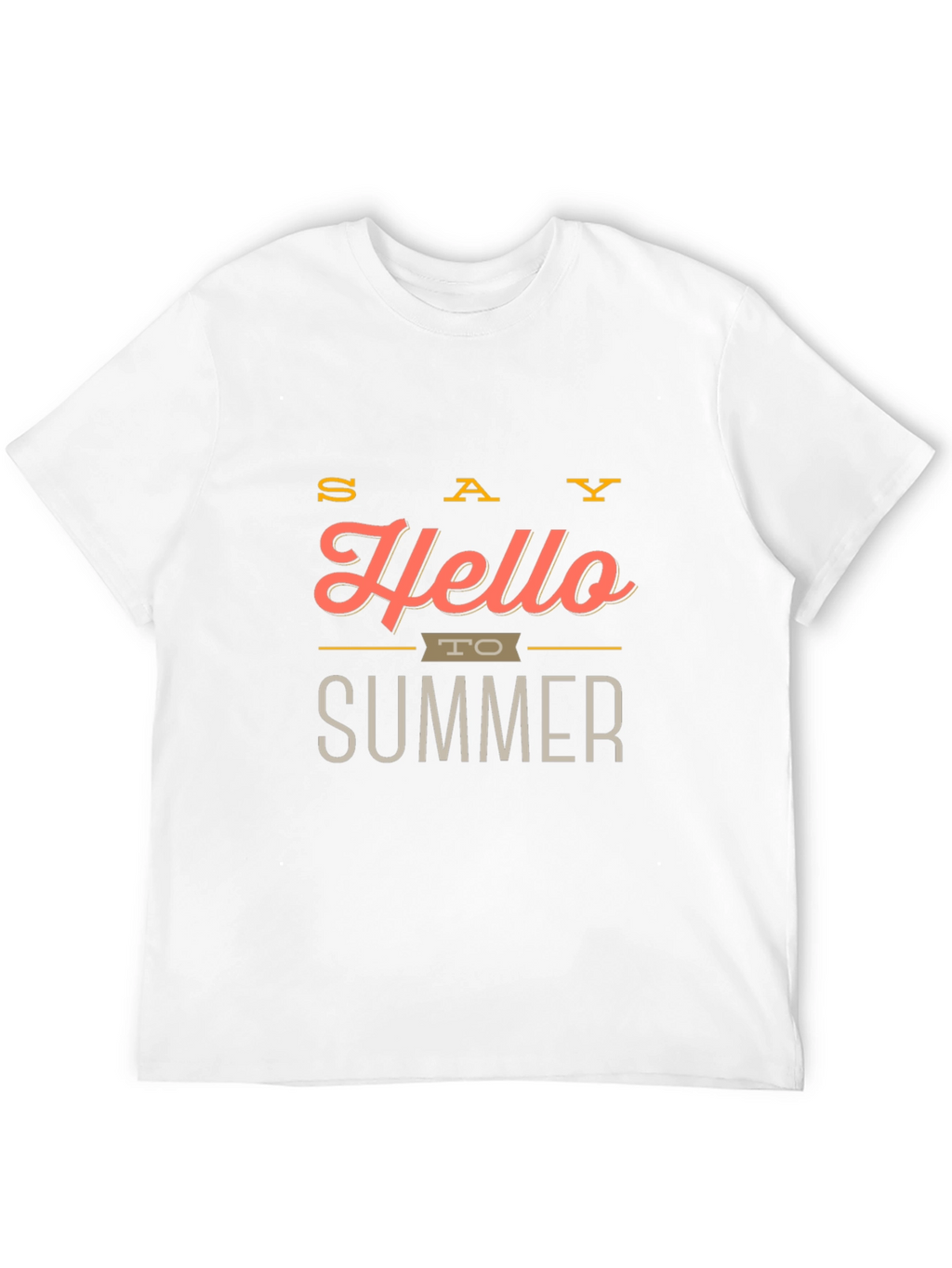 Hello Summer Graphic Tee - Stylish Mens T-Shirt
