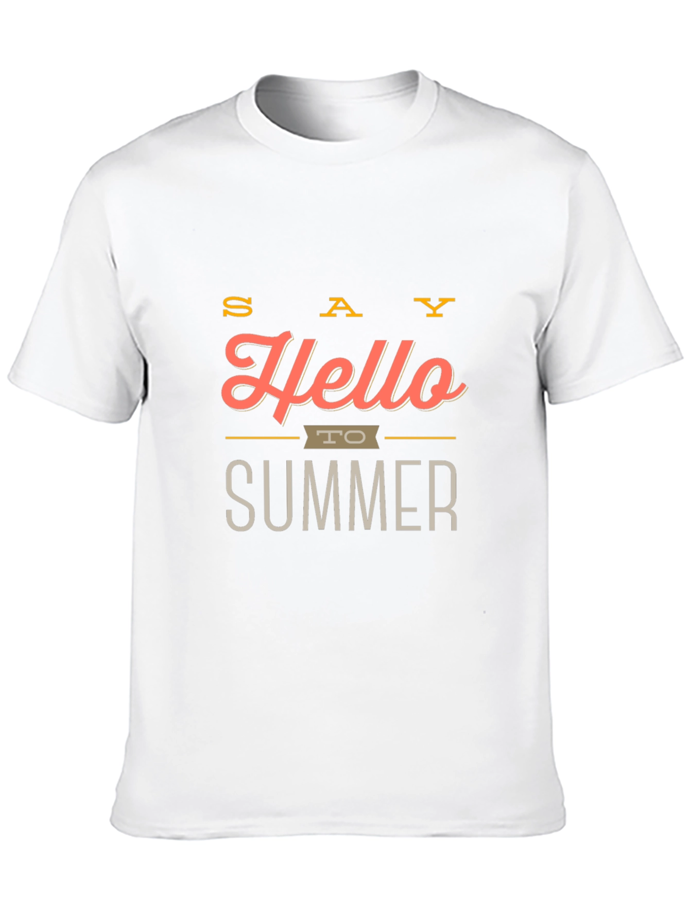 Hello Summer Graphic Tee - Stylish Mens T-Shirt