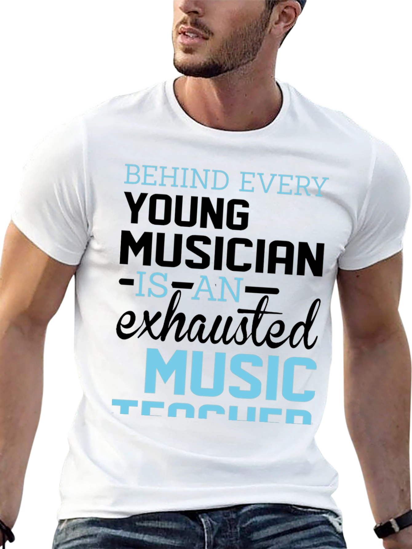 Exhausted Music Teacher T-Shirt