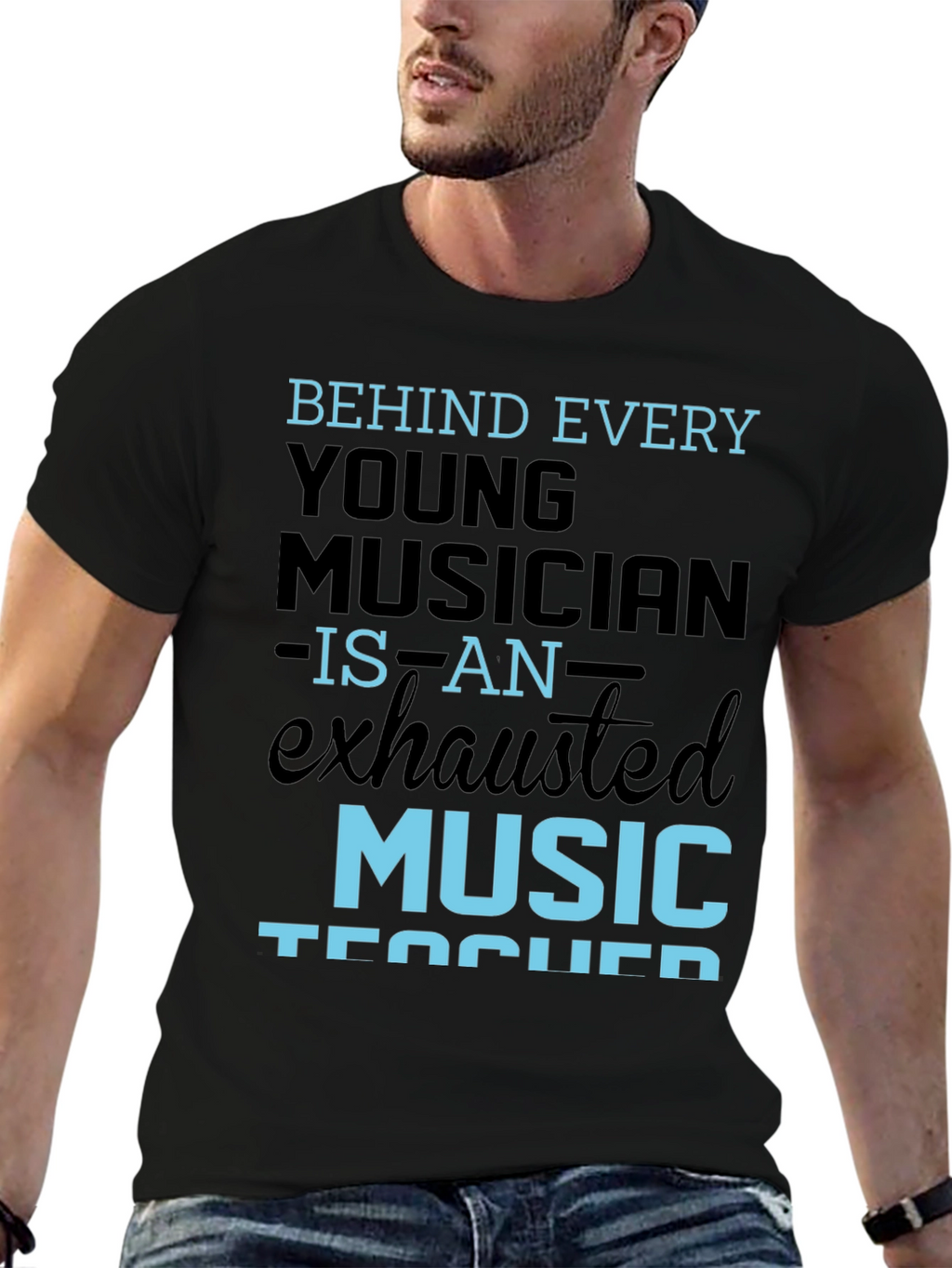 Exhausted Music Teacher T-Shirt
